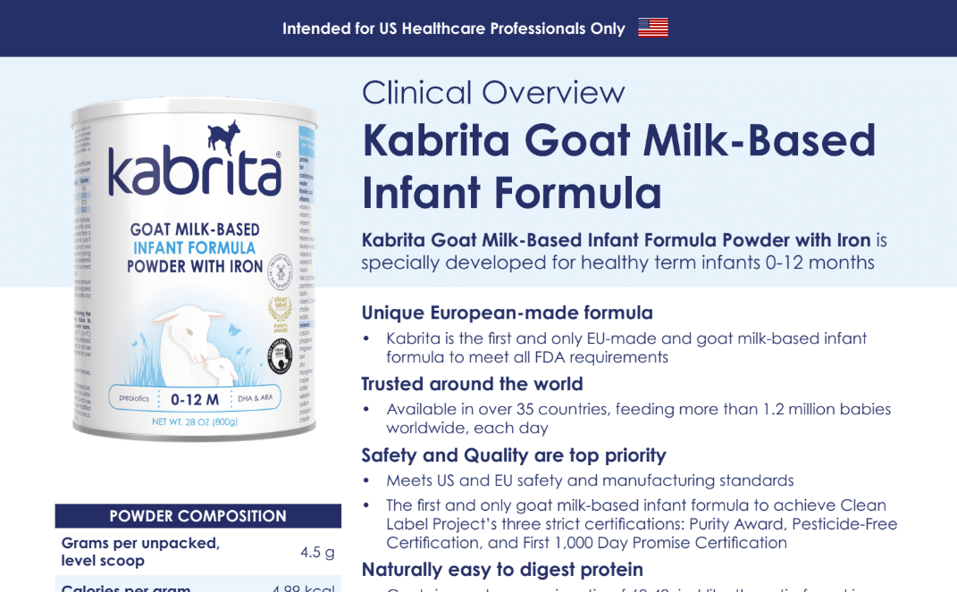 US Infant Clinical Overview